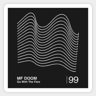 MF DOOM / Minimalist Graphic Fan Artwork Design Sticker